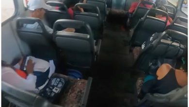 Imagen ilustrativa del interior de una guagua en Santiago de Cuba. (Captura de pantalla © Jonix Dose- YouTube)
