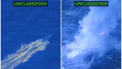 El cuarto bote destruido por EEUU cerca de Venezuela. (Captura de pantalla © SecWar-Twitter)