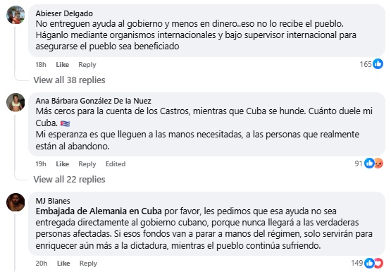 Los comentarios dejan en claro que el pueblo duda sobre el destino final de esta ayuda económica.