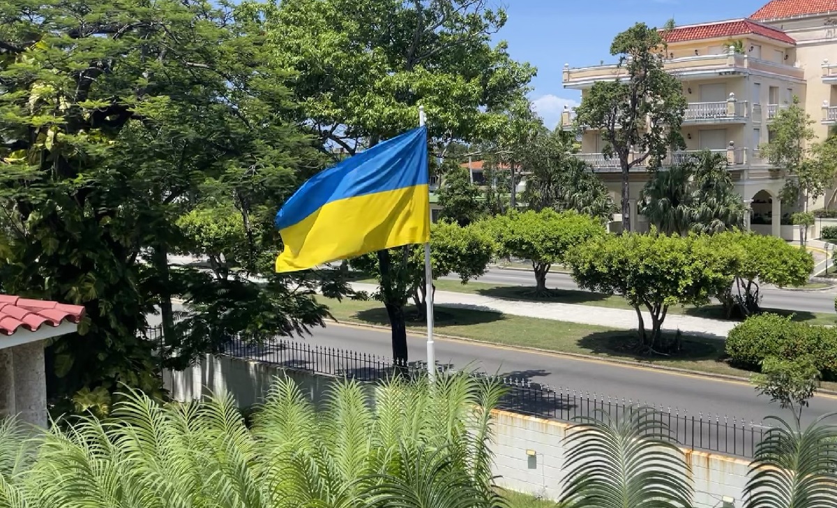 Fotografía tomada desde la Embajada de Ucrania en La Habana. (Foto © Embajada de Ucrania en la República de Cuba-Facebook)