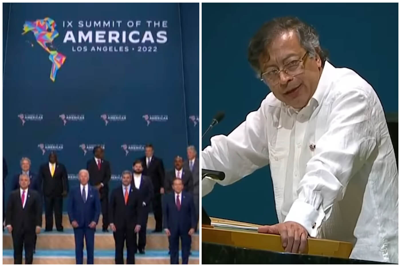 El presidente colombiano ha tenido varios roces con el nuevo gobierno de EEUU. (Captura de pantalla YouTube © France 24 Español/ CNN en Español)