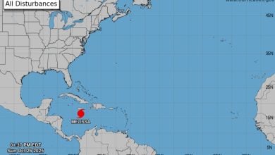 El huracán Melissa ya está provocando inundaciones en la Isla. (Captura de pantalla © NHC-Web)