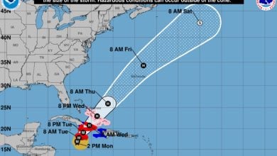 Melissa tocará tierra entre la noche del martes y la mañana del miércoles. (Captura de pantalla © NHC)