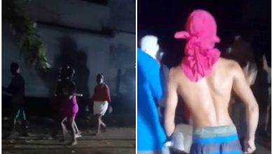 Protestas realizadas en Baire durante uno de los últimos apagones. (Captura de pantalla © Marti Noticias-Facebook)