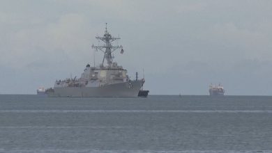 El navío se estacionó en las costas de Trinidad y Tobago. (Captura de pantalla © AFP News Agency-YouTube)