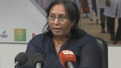 Carilda Peña, vicemisitra de Salud de la Isla. (captura de pantalla © Canal Caribe-YouTube)