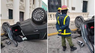 Las autoridades arribaron al lugar del accidente. (Foto © CMHW La Reina Radial del Centro-Facebook)