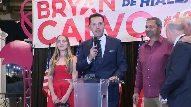 Bryan Calvo gana la alcaldía de Hialeah. (Captura de pantalla © CBS Miami-YouTube)