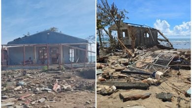 Viviendas dañadas tras el paso de Melissa por el oriente cubano. (Foto © Cuscó Tarradell Siempre Contigo-Facebook)