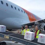 Donativos enviados por República Dominicana. (Foto © PartidoPCC-Twitter)