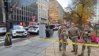 Las autoridades arribaron a la escena para controlar la situación. (Captura de pantalla © corinnecliford-Twitter)