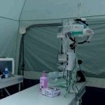 Hospital de campaña donado por India. (Captura de pantalla © Canal Caribe-YouTube)