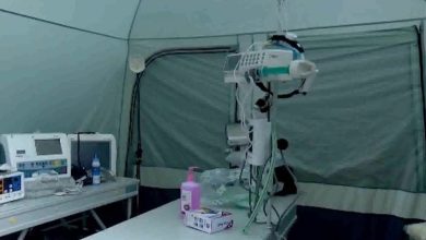 Hospital de campaña donado por India. (Captura de pantalla © Canal Caribe-YouTube)