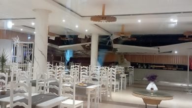 Parte del techo cayó mientras varios turistas se encontraban en el lugar. (Foto © La Tijera-Facebook)