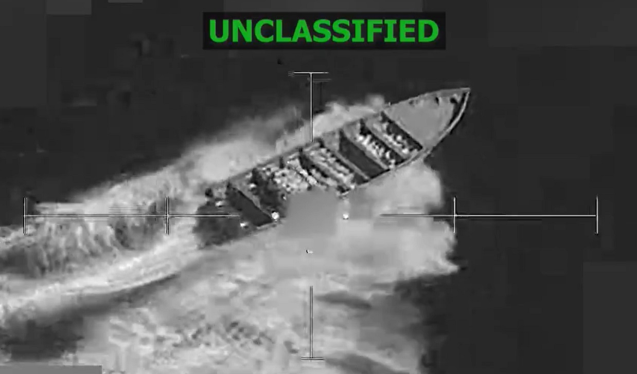 EEUU destruye una narcolancha en el Pacífico. (Captura de pantalla © Southcom-Twitter)