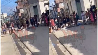 Imágenes de las protestas llevadas a cabo el sábado. (Captura de pantalla © Yosmany Mayeta Labrada-Facebook)