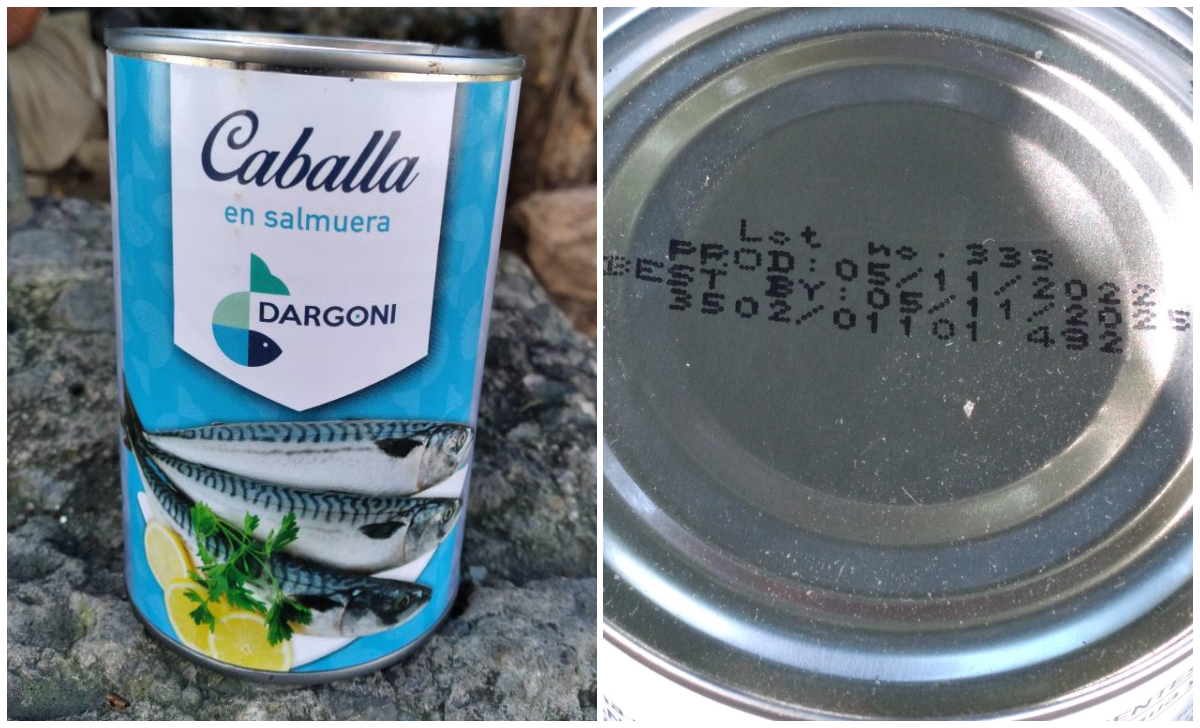 Lata de sardinas caducadas vendida por el régimen. (Foto © Elias Navarro-Facebook)