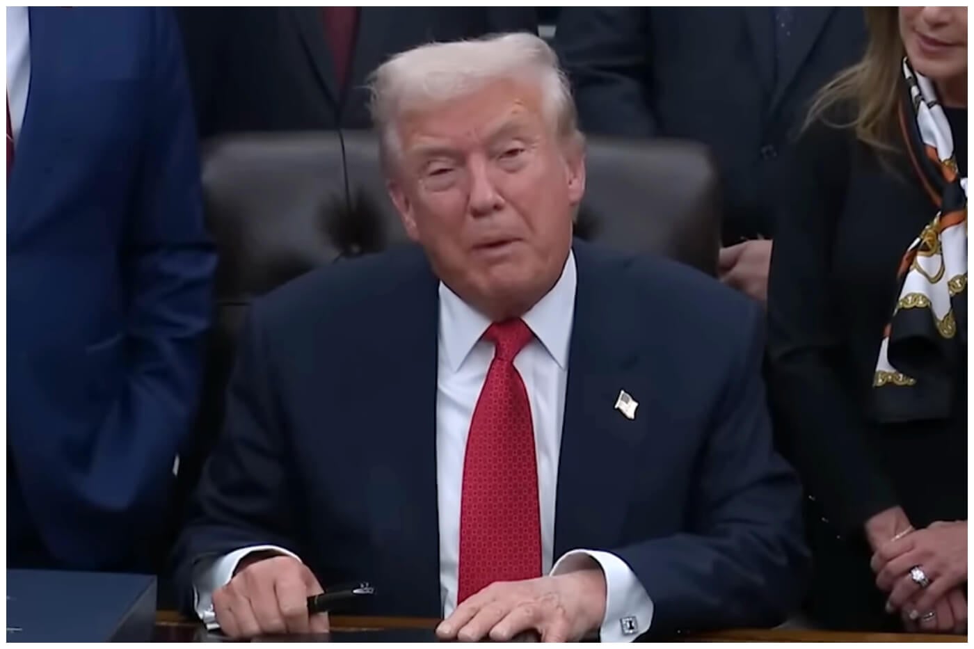 La política de Trump se ha caracterizado por sus roces con otros países. (Captura de pantalla © The White House- YouTube)