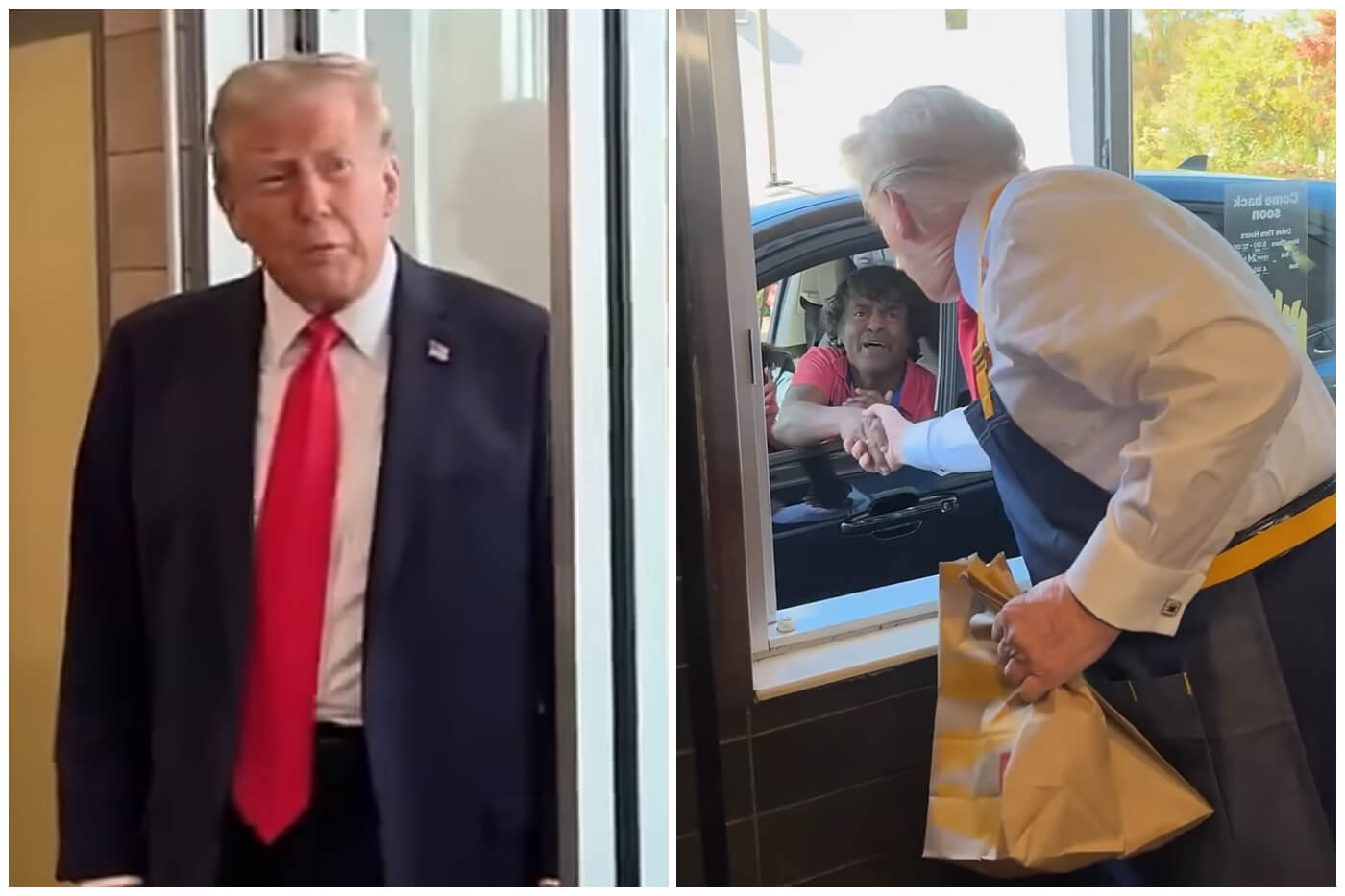 Trump trabajó 30 minutos, mientras la población debe esperar hasta 60 años para jubilarse. (Captura de pantalla © Storyful News & Weather- YouTube)