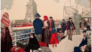 La imagen icónica de los inmigrantes llegando a EEUU es una de las bases del país. (Foto © USCIS- X)