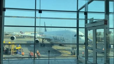 Imagen ilustrativa de un avión de Plus Ultra. (Captura de pantalla © Gerardo Cabrera Campos - Periodista-YouTube)