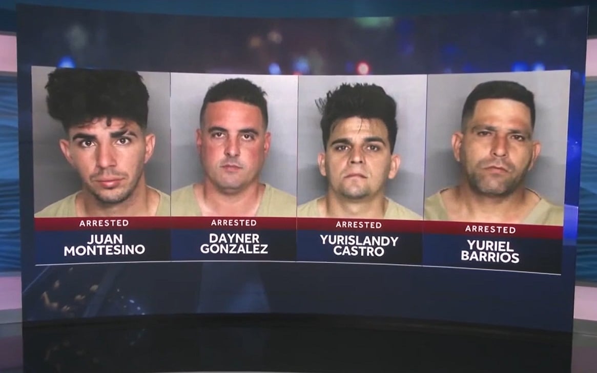 Cubanos detenidos por caza ilegal en propiedad privada. (Captura de pantalla © Gulf Coast News-YouTube)