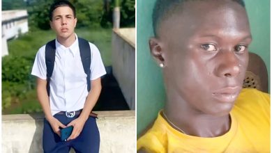 La víctima (izquierda) y el presunto agresor (derecha). (Captura de pantalla © La Tijera-Facebook)