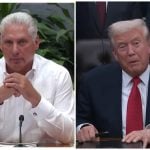 Díaz-Canel ha sido crítico del gobierno de Trump, aunque el suyo también es represivo. (Captura de pantalla YouTube © Canal Caribe/ The White House)
