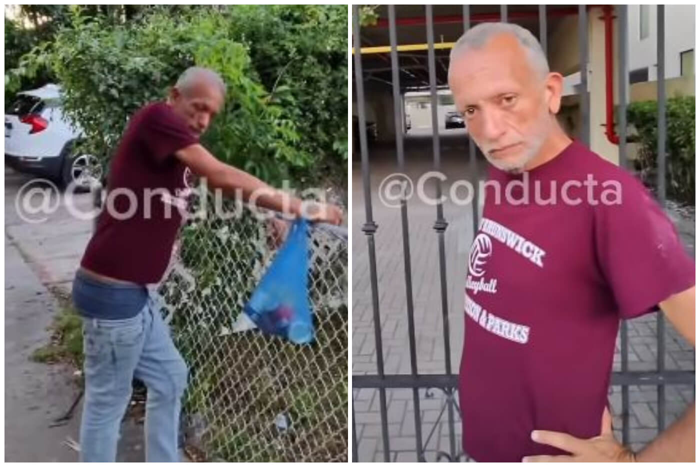 Exlocutor cubano Rolando Zaldívar fue encontrado como indigente en Miami. (Captura de pantalla © Conducta_dade- Instagram)