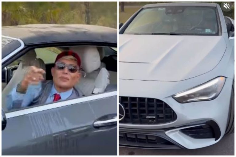 ¡Detallista! Eduardo Antonio sorprende a su esposo con un Mercedes-Benz