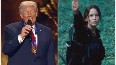 El presidente de EEUU, Donald Trump, fue ampliamente comparado con el villano de la famosa saga literaria. (Captura de pantalla © Warner Bros. España- YouTube)