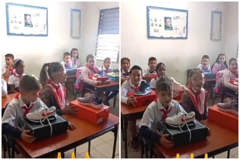 Cubana en EEUU envía zapatos a todos los compañeros de su hija en Cuba