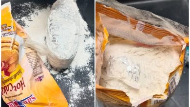 Las autoridades detectaron varios empaques dentro de los alimentos. (Foto © Wiliam Pérez González-Twitter)