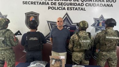 El hombre también fue vinculado a delitos de narcomenudeo. (Foto © Secretaría de Seguridad Ciudadana de Q.Roo-Facebook)