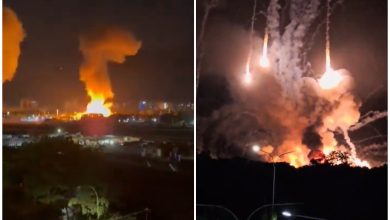 Algunas de las explosiones en Caracas. (Captura de pantalla © NTN24 Venezuela-Twitter)