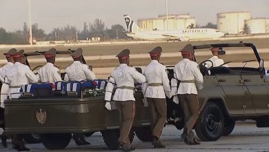 Ceremonia en honor a los militares cubanos fallecidos en Venezuela.(Captura de pantalla © Cubadebate-YouTube)