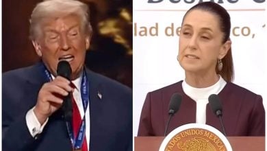 El portador premio FIFA de la Paz, Donald Trump, ahora amenazó a México con ataques terrestres, la presidenta Claudia Sheinbaum se niega a aceptar una intervención. (Captura de pantalla YouTube © Diario AS/ Imagen TV)