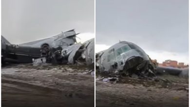 Avión estrellado en Bolivia. (Captura de pantalla © caraotadigital-Instagram)