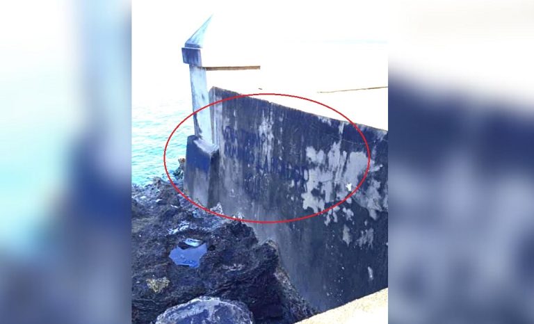 Pintan mensaje a favor de Trump en el Malecón de La Habana