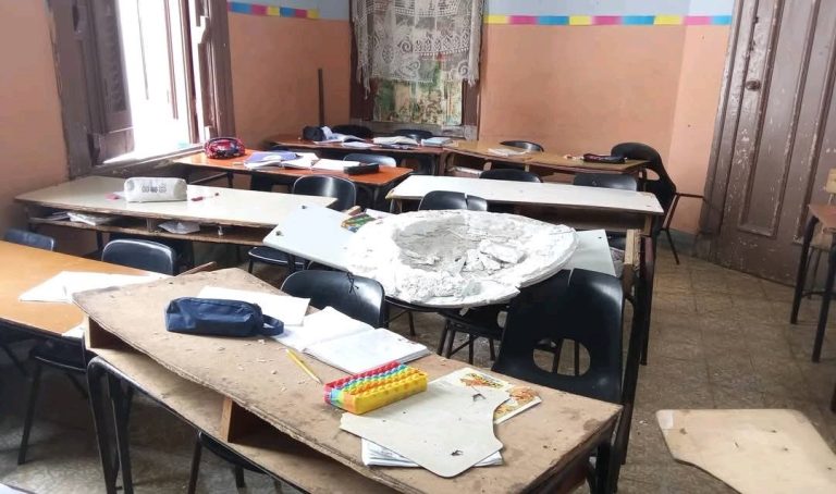Derrumbe en escuela primaria de La Habana deja dos alumnos heridos