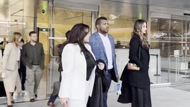 Momento en el que Yasiel Puig salió de corte. (Captura de pantalla © NBCLA-YouTube)