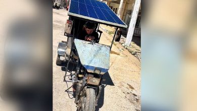 El peculiar vehículo surge de la escasez de combustible. (captura de pantalla © hectorrsp2358-TikTok)