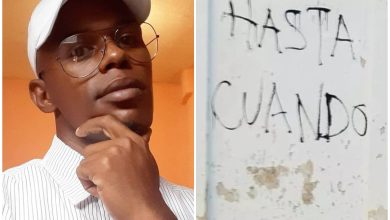 El joven se quejó de la crisis energética en la Isla. (Foto © Leonard Richard Gonzalez Alfonso-Facebook)