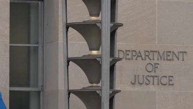 Sede del Departamento de Justicia en la capital de EEUU. (Captura de pantalla © WAAY 31 News-YouTube)