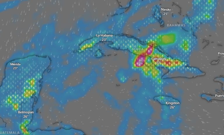 INSMET emite aviso especial por lluvias intensas en el Oriente de Cuba
