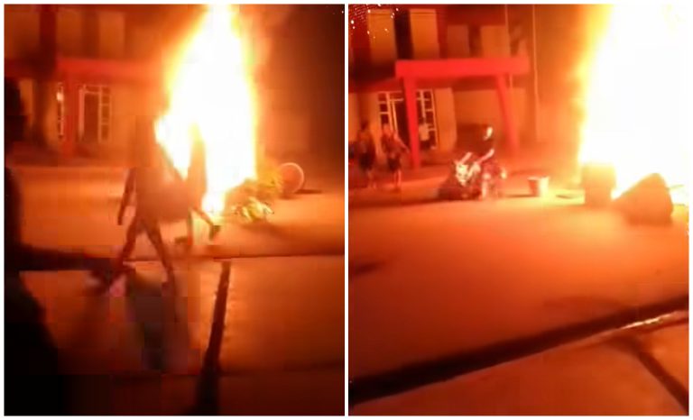 Régimen activa medidas tras protesta que quemó sede del PCC en Morón