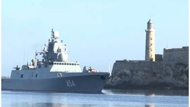 Buque ruso llegando a Cuba. Imagen de referencia. (Captura de pantalla © AFP- YouTube)