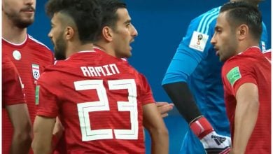 El equipo iraní podría decidir protestar contra el silencio de la FIFA. (Captura de pantalla © Televisión Pública)