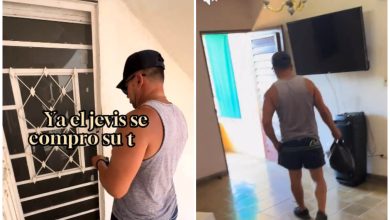 Cubanos tuvieron que buscar un departamento nuevo luego de que vendieron sus dos casas. (Captura de pantalla © Keki_mami- TikTok)