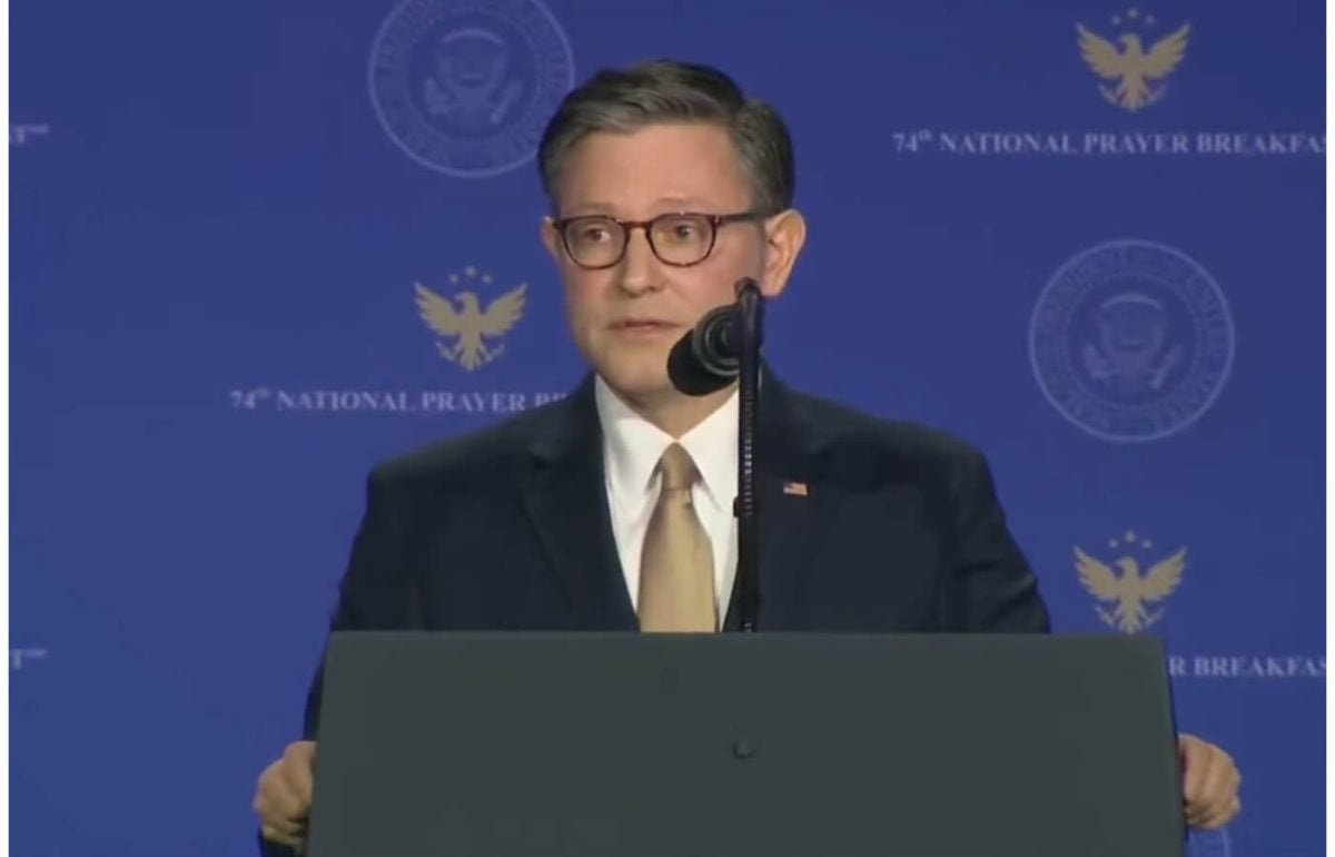 Mike Johnson , líder de la Cámara de representantes. (Captura de pantalla © Speaker Mike Johnson- YouTube)